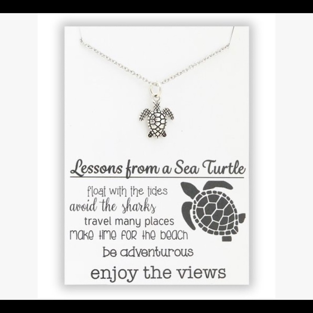 Turtle necklace. Never worn, package never opened.